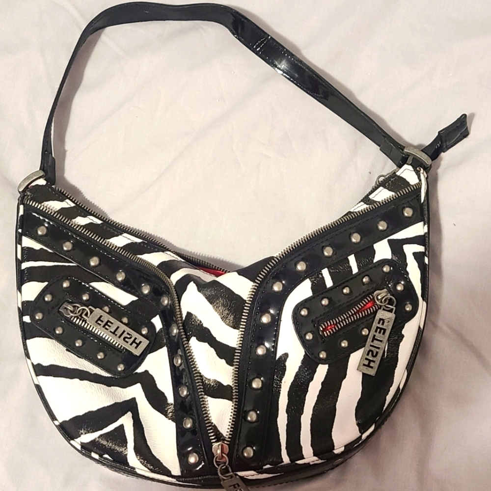 Fetish Zebra Print Purse